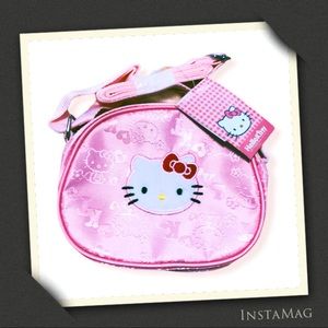 SANRIO Hello Kitty Pink Mini Nylon Crossbody Bag